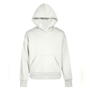 Girls Angel White Fleece Hoodie